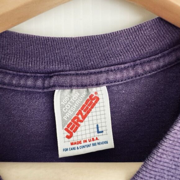 Vintage Space Station Freedom Shirt McDonnell Douglas Purple Jerzees Large - Picture 2 of 7